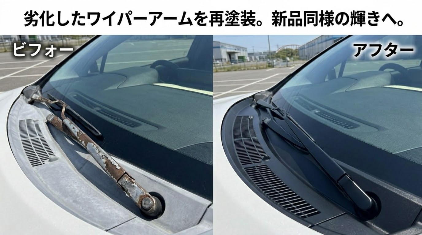 劣化ワイパー補修塗装